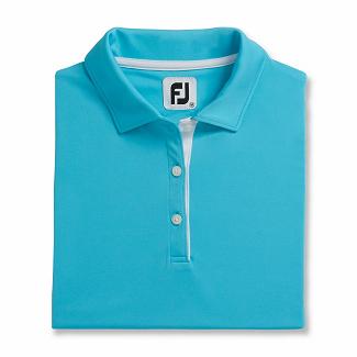 Women's Footjoy ProDry Golf Shirts Blue NZ-484488